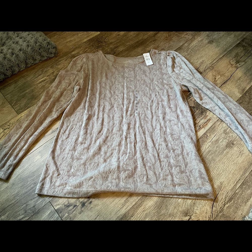 Beautiful Oat Colored Loft Sweater